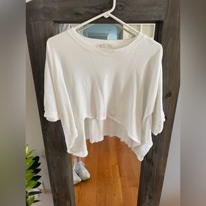 Free people CC white tee XS